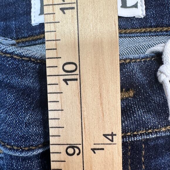 Daze Denim Jean SZ 26 Dark Wash Bestie Repreve Lovergirl Mid Rise Roller Stretch - Picture 14 of 16